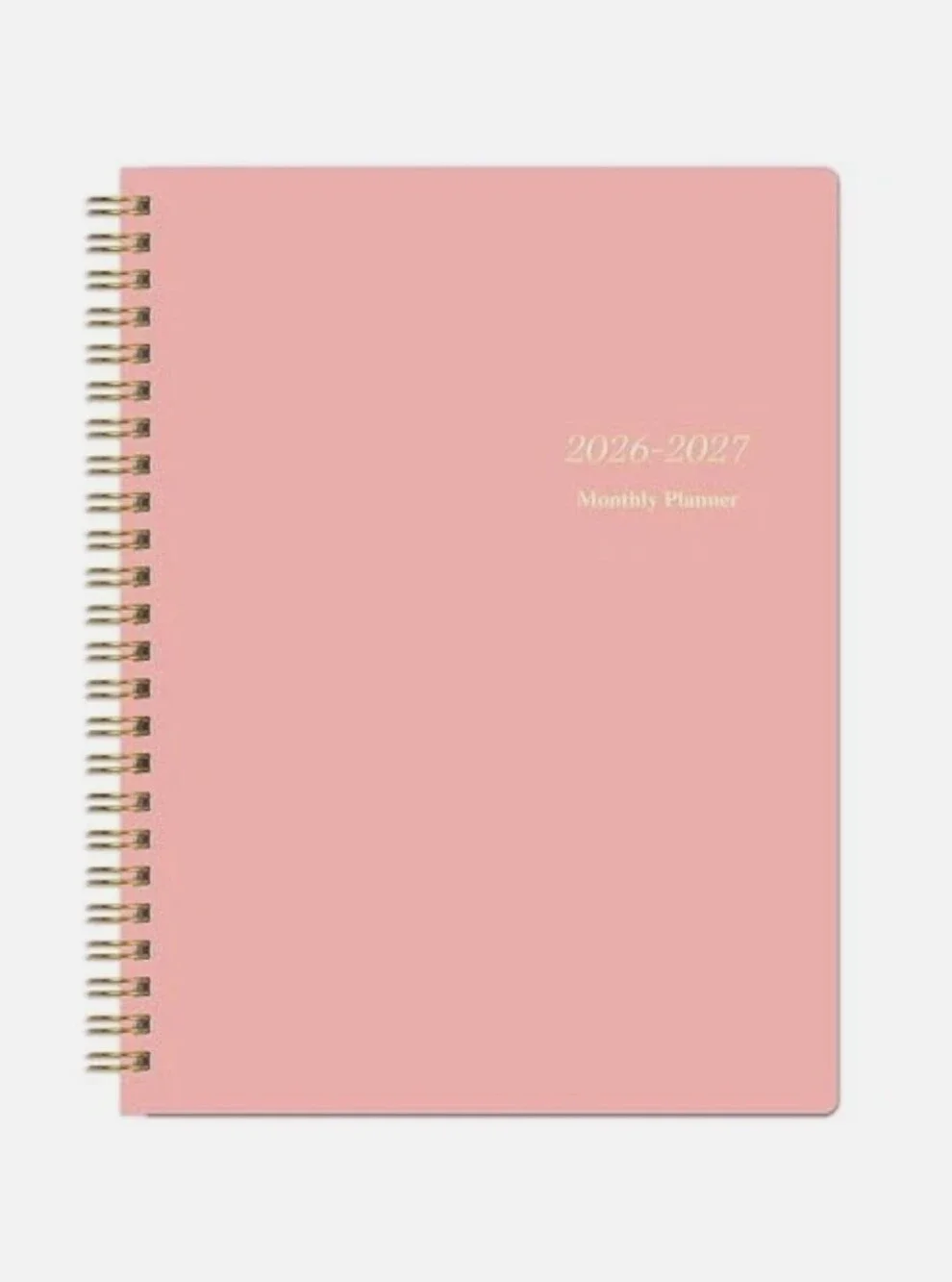 Monthly Planner 2026-2027, Jan 2026 - Dec 2027, 2 Year Calendar 2026-2027 Pink